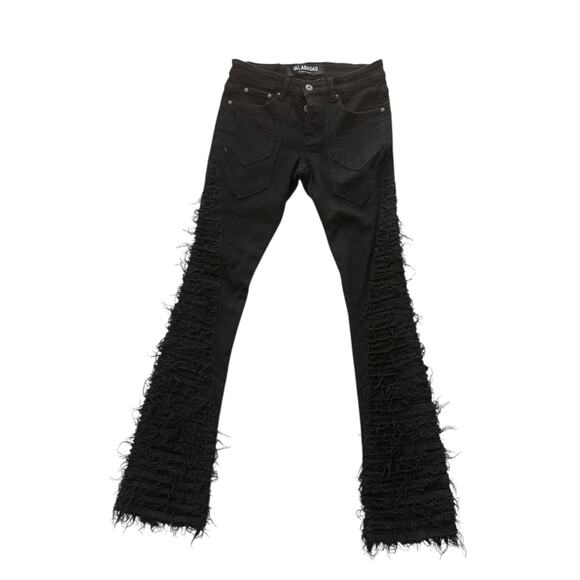 VALABASAS STACKED “PABLO” NERO JEANS sz 28 - Picture 1 of 6